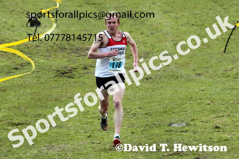 Masters men 2021 NECAA Cross Country Relays, Thornley Farm, Peterlee, Saturday, April 10th. Photo: David T. Hewitson/Sports for All Pics